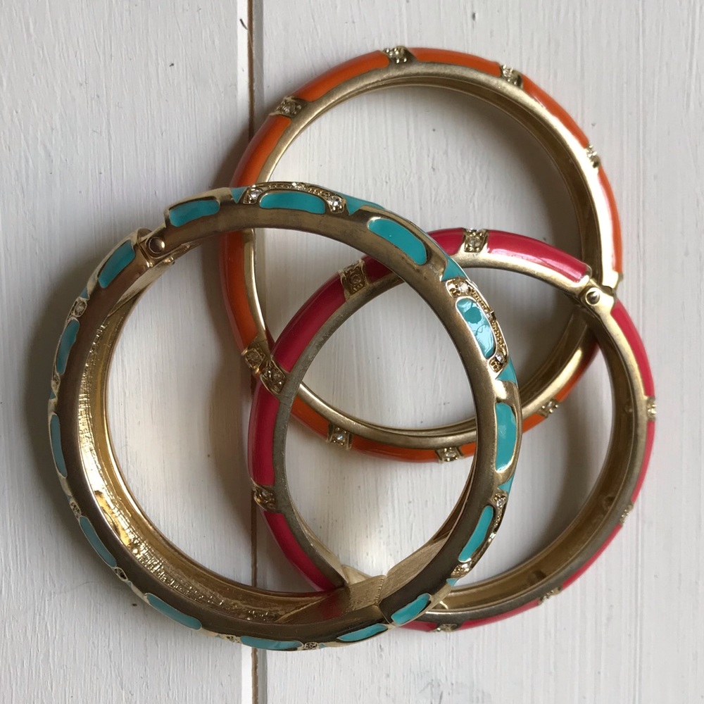 Colorful gold bangles - Picture 4 of 5